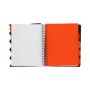 Kołonotatnik Argo Orange Double Wire A4+/120/80g kratka Przekładki 3x40 - 3